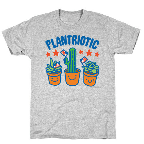 Plantriotic White Print T-Shirt