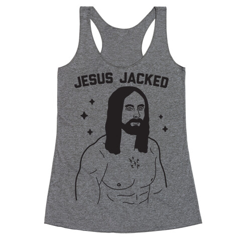 Jesus Jacked Racerback Tank Top