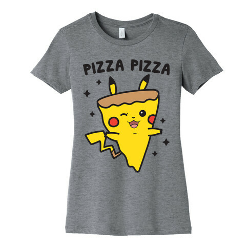 Pizza Pizza Pikachu Parody Womens T-Shirt