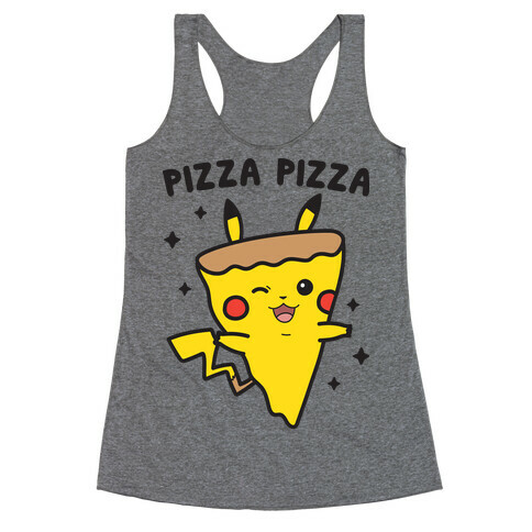 Pizza Pizza Pikachu Parody Racerback Tank Top