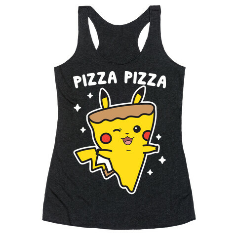 Pizza Pizza Pikachu Parody Racerback Tank Top