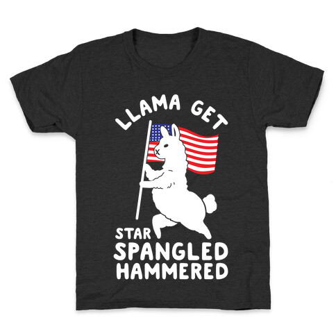 Llama Get Star Spangled Hammered Kids T-Shirt