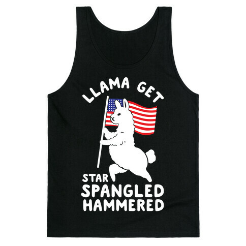 Llama Get Star Spangled Hammered Tank Top