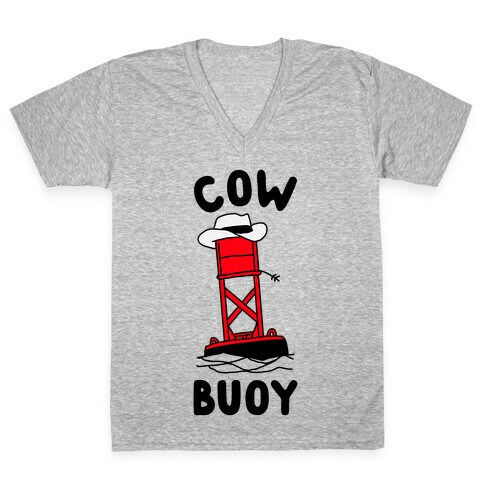 Cow Buoy  V-Neck Tee Shirt