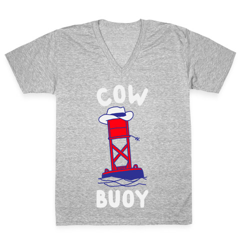 Cow Buoy  V-Neck Tee Shirt