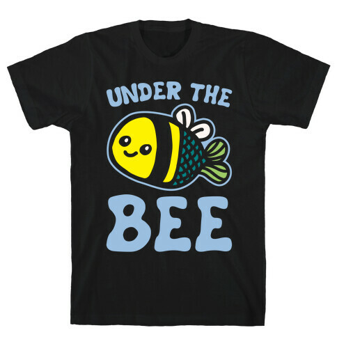 Under The Bee Parody White Print T-Shirt