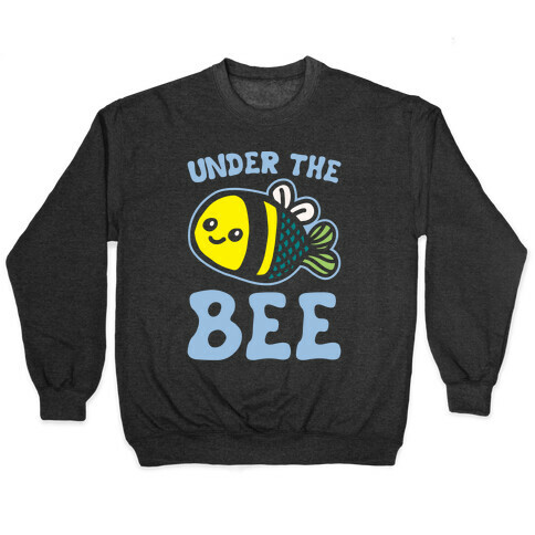 Under The Bee Parody White Print Pullover