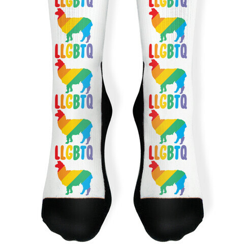 LLGBTQ Llama Parody Sock