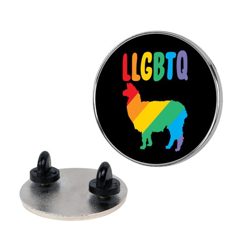 LLGBTQ Llama Parody Pin