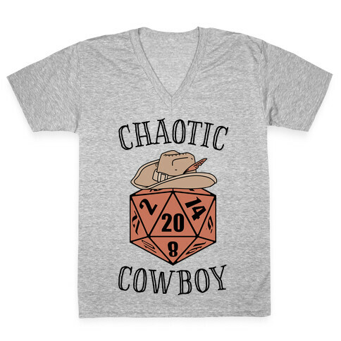 Chaotic cowboy V-Neck Tee Shirt