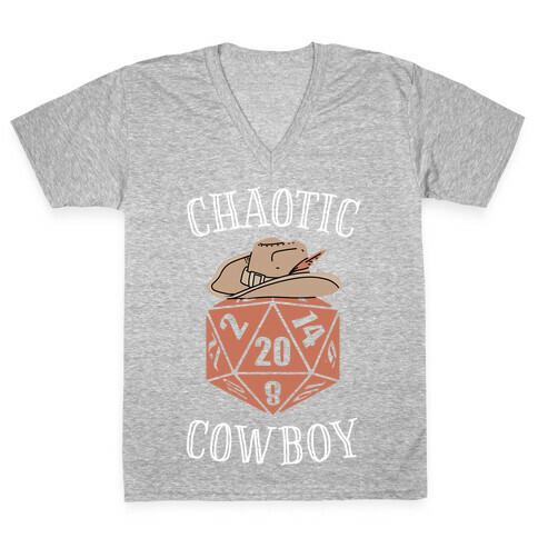 Chaotic cowboy V-Neck Tee Shirt