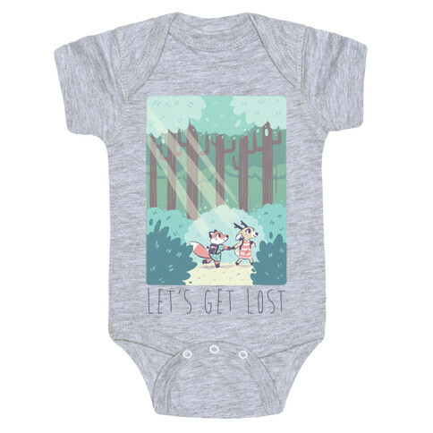 Let's Get Lost - Fox and Deer Baby One-Piece