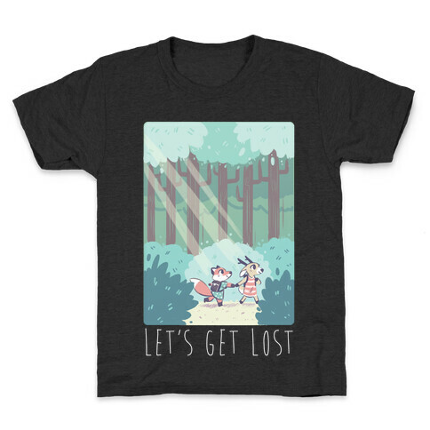 Let's Get Lost - Fox and Deer Kids T-Shirt