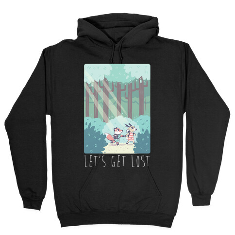 Let's Get Lost - Fox and Deer Hooded Sweatshirt