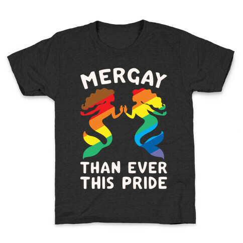 Mergay Than Ever This Pride White Print Kids T-Shirt