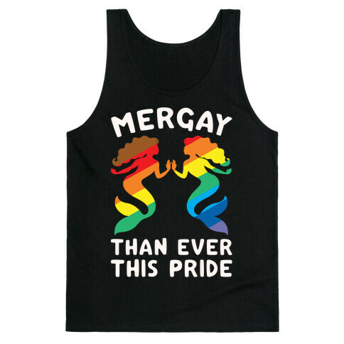 Mergay Than Ever This Pride White Print Tank Top