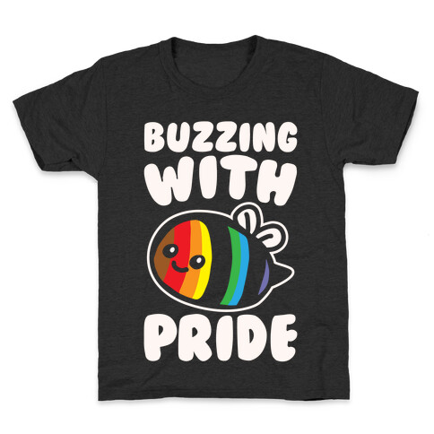 Buzzing With Pride White Print Kids T-Shirt