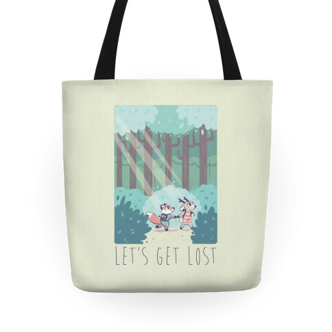 Let's Get Lost - Fox and Deer Tote