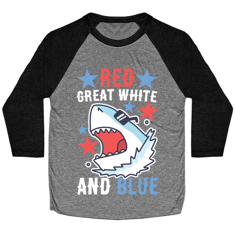 Red, Great White and Blue Baseball Tee