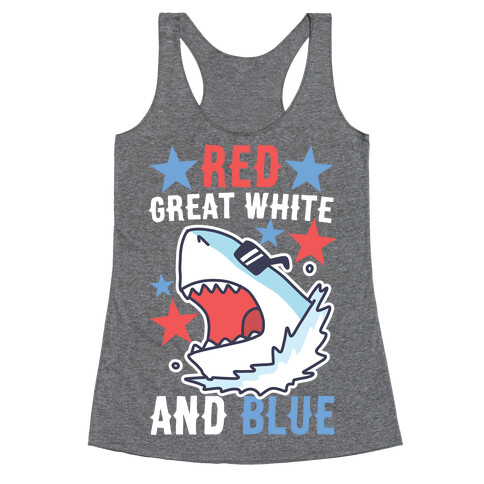 Red, Great White and Blue Racerback Tank Top