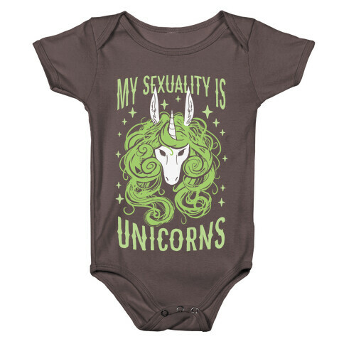 My Sexuality Is Unicorns Baby One-Piece