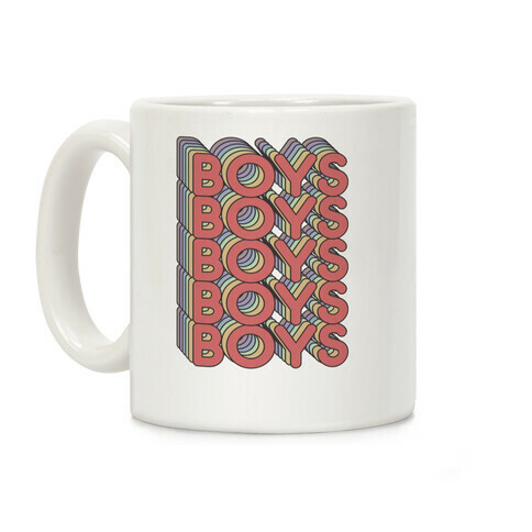 Boys Retro Rainbow  Coffee Mug