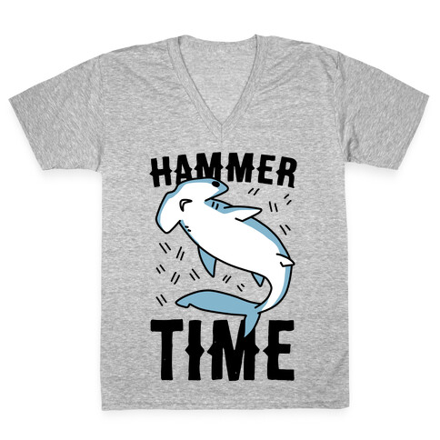 Hammer Time - Hammerhead V-Neck Tee Shirt