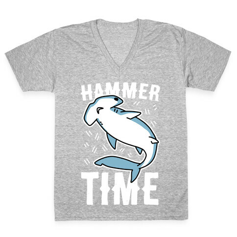 Hammer Time - Hammerhead V-Neck Tee Shirt