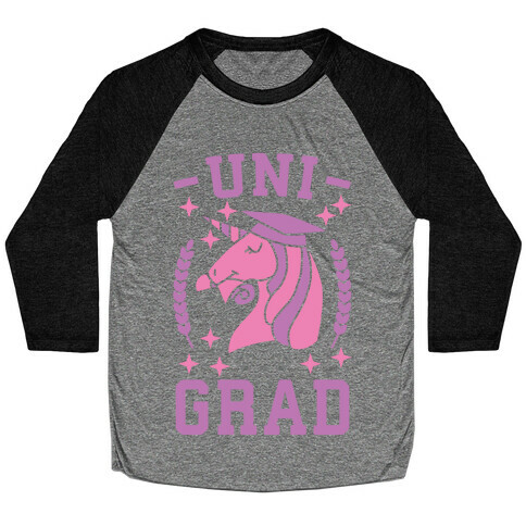 Uni Grad - Unicorn Baseball Tee