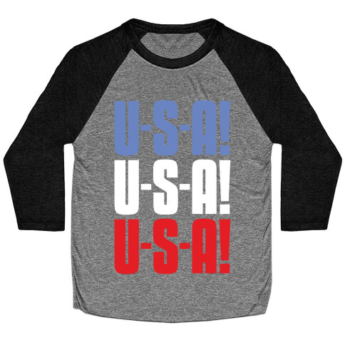 U-S-A! U-S-A! U-S-A! Baseball Tee