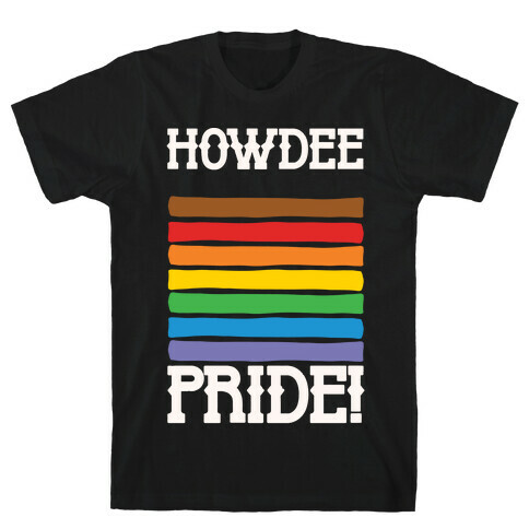 Howdee Pride White Print T-Shirt