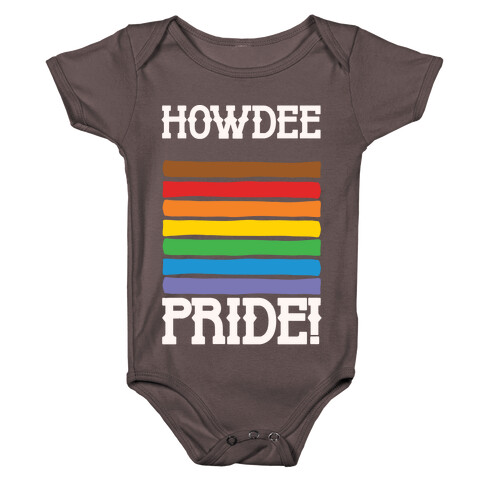 Howdee Pride White Print Baby One-Piece