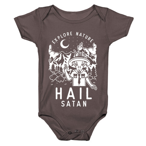 Explore Nature Hail Satan Baby One-Piece