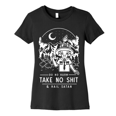 Do No Harm Take No Shit & Hail Satan Womens T-Shirt