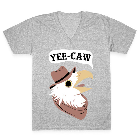 YEE-CAW Bald Eagle V-Neck Tee Shirt