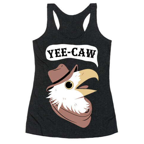 YEE-CAW Bald Eagle Racerback Tank Top