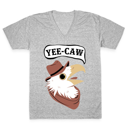 YEE-CAW Bald Eagle V-Neck Tee Shirt