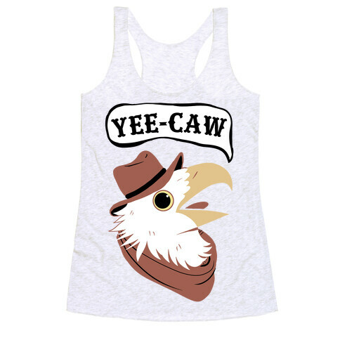 YEE-CAW Bald Eagle Racerback Tank Top