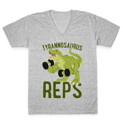 Tyrannosaurus Reps V-Neck Tee Shirt