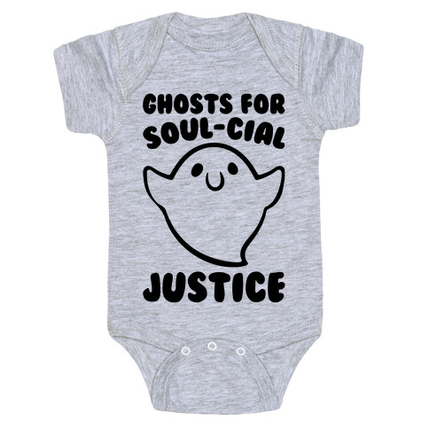 Ghosts for Soul-cial Justice Baby One-Piece