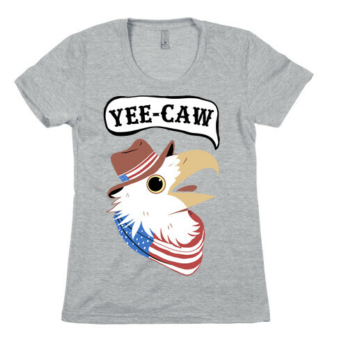 YEE-CAW American Bald Eagle Womens T-Shirt