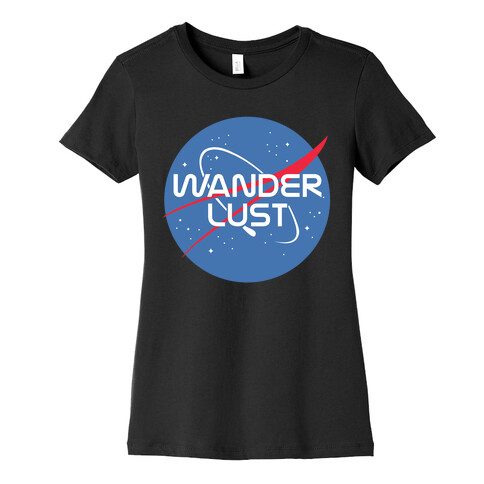 Wanderlust Nasa Parody Womens T-Shirt