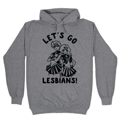 Let's Go Lesbians Uranus Neptune Hooded Sweatshirt