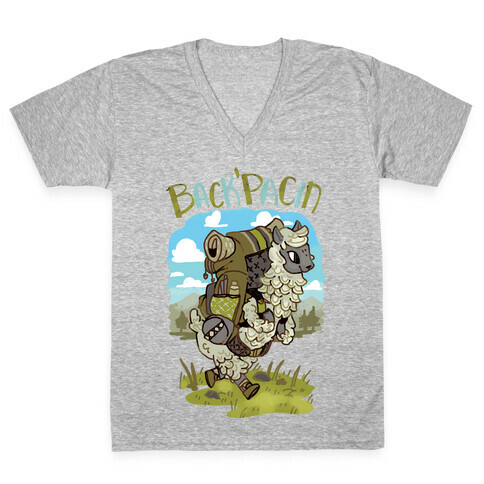 Back'Pacin Alpaca V-Neck Tee Shirt