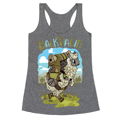 Back'Pacin Alpaca Racerback Tank Top