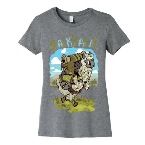 Back'Pacin Alpaca Womens T-Shirt