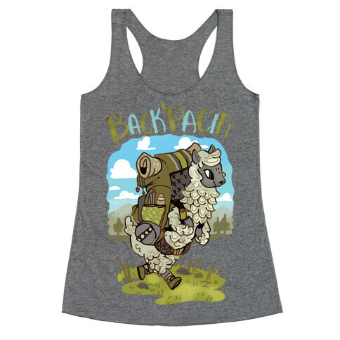 Back'Pacin Alpaca Racerback Tank Top