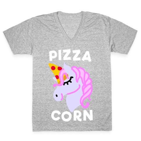 PizzaCorn V-Neck Tee Shirt