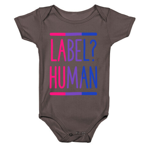Label? Human Bisexual Pride Baby One-Piece