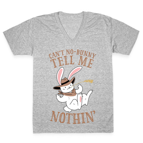 Can't No-Bunny Tell Me Nothin' V-Neck Tee Shirt